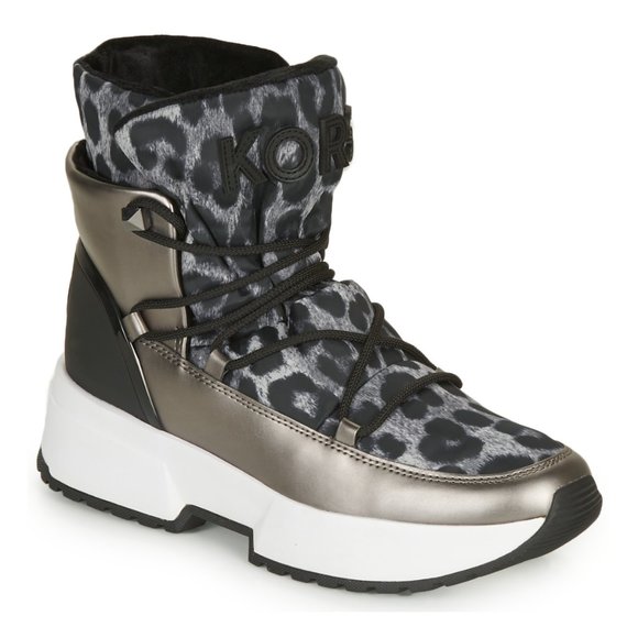 Michael Kors Cassia Cheetah-Print Nylon Boot - Picture 1 of 9